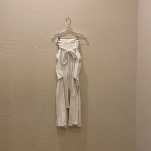 Free People Beach White Wide Leg Fly High Emily Pant
